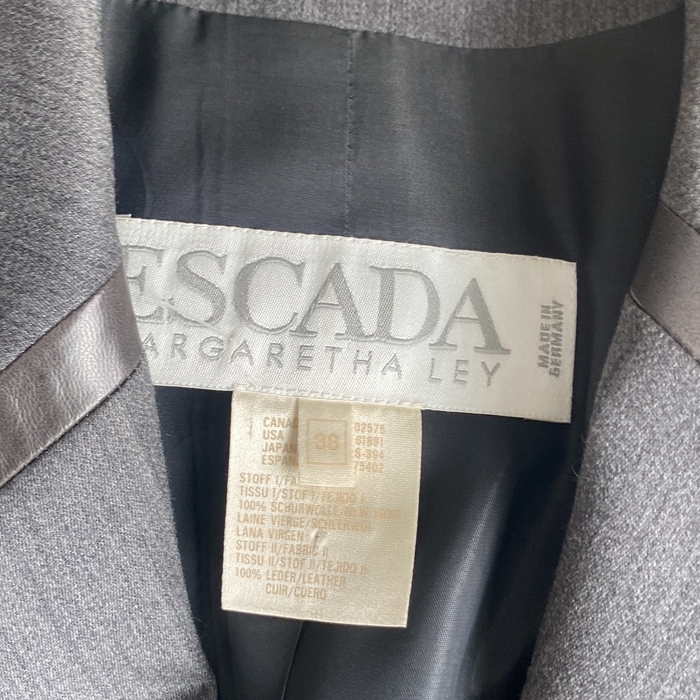 Gorgeous And Classy Escada Wool Blazer - Gray - image 2